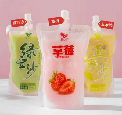 草莓奶昔、綠豆沙、玉米沙